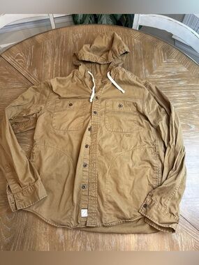 American Eagle Hooded Shirt Jacket